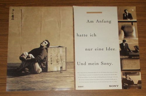 Rara pubblicità sony - sony, cm-dx