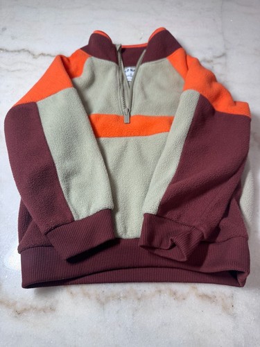 Maglione mezza zip pile