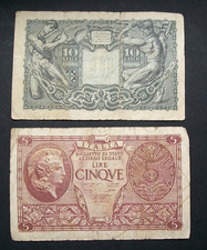 5 lire ATENA ELMATA + 10 lire