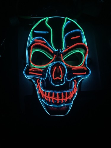 Maschera discoteca scheletro - discoteca,