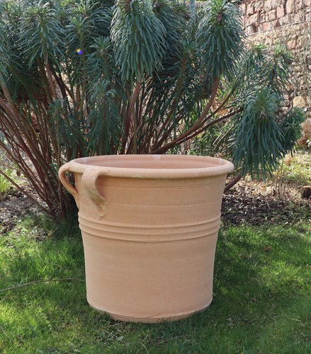 Fioriera terracotta fatta a - terracotta,