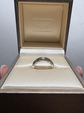 BULGARI Anello B . zero 1  B 0 1 Oro Bianco 18 Carati Kt 1 fascia Misura 50