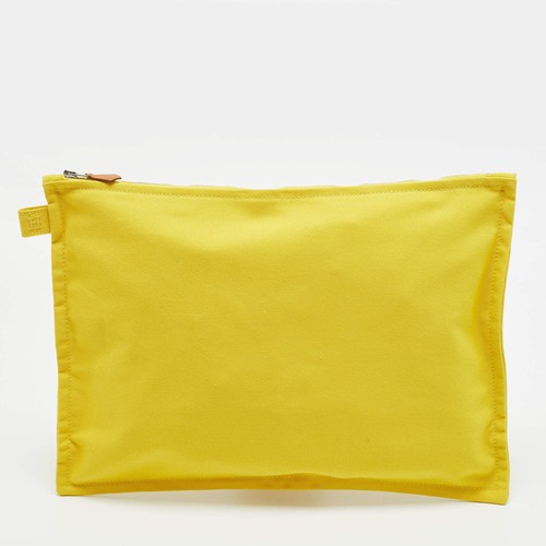 Borsa tela gialla hermes - borsa, in