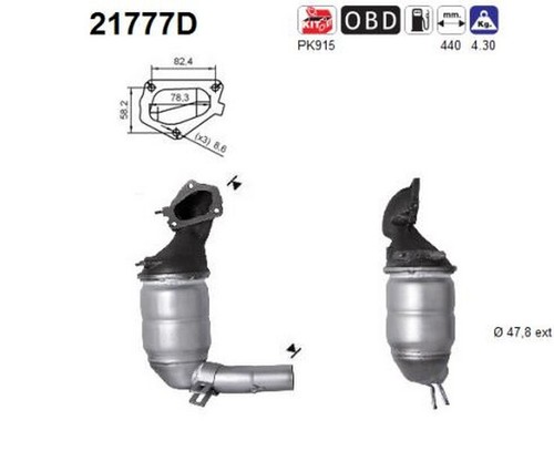 Cv catalizzatore per - kw,