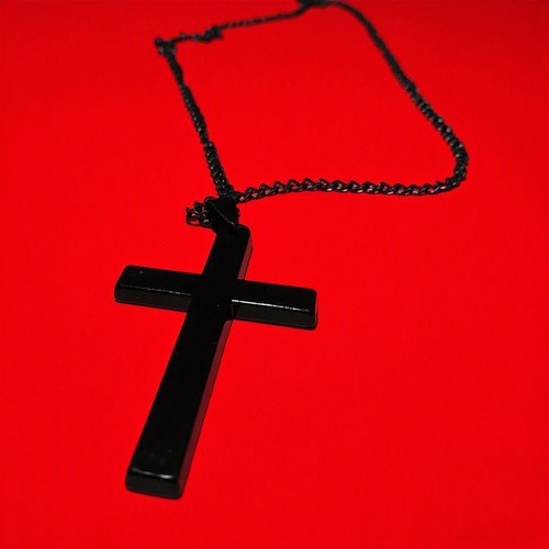 Collana crocifisso colore - colore, nero