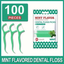 Filo Interdentale Ad Archetto 100 Pz Spazzolino Denti Igiene Orale Forcella