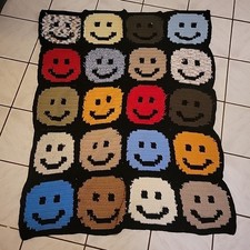 Granny Square Happy Face