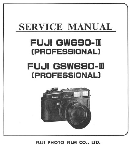 Manuale servizio fuji - manuale, di