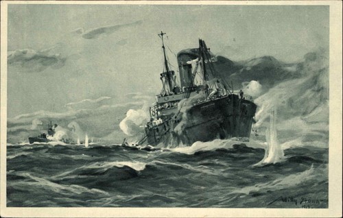 Wwi german postcard willy - german,