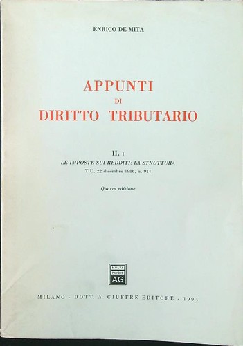 Appunti diritto tributario - di,