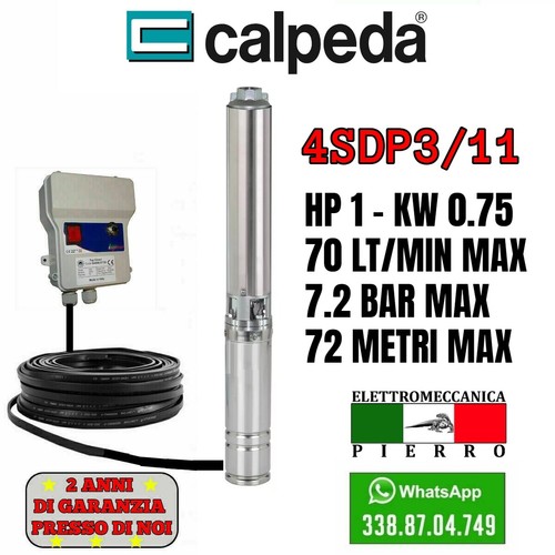 Pompa sommersa pozzi calpeda - sommersa,