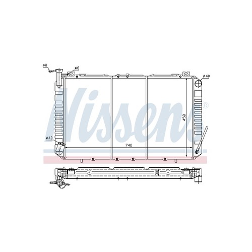 Radiateur eau moteur pour - radiateur,