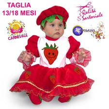 COSTUME VESTITO DI CARNEVALE BAMBINA FRAGOLINA 13/18 MESI PEGASUS 5012