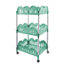 CARRELLO DOLLY DA CUCINA DI COLORE GRIGIO RETTANGOLARE