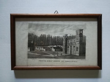 VEDUTA DELL' EREMO DI CAMALDOLI incisione originale dis. Barbalonga inc. Verico