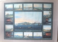 Napoli- 17 Gouaches, Vedute di