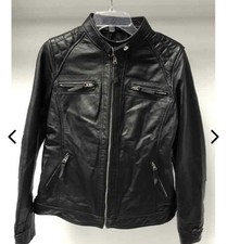 Giacca donna stile moto nera