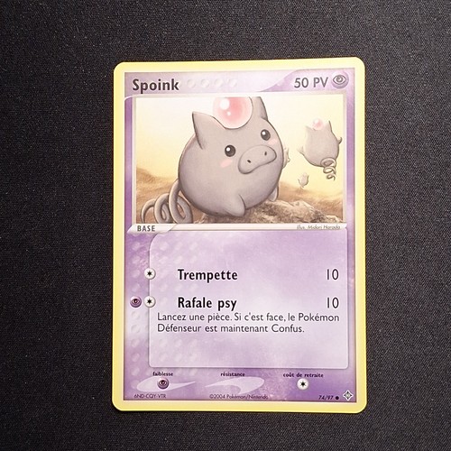 Spoink dragon carte - ex,