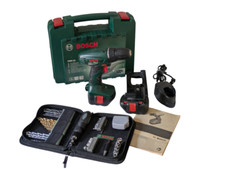 BOSCH PSR 12 Trapano Avvitatore Batteria 12v (2 batterie) + Set 45 Accessori