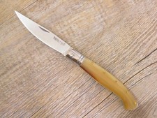 COLTELLO ARTIGIANALE 18 CM arburesa pusceddu manico corno di bue scanno sardo