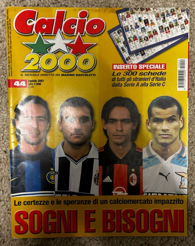 Calcio 2000 2001 storia - 2000, 44/2001
