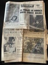 L'Equipe Journal 26/03/1974; Le projet de Kovacs/ Sylvie le Noach/ Merckx/ Forem