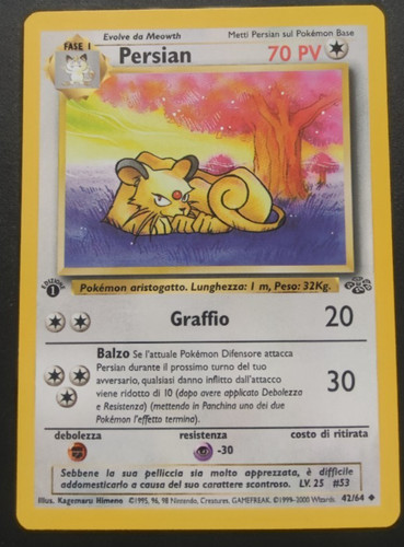Pokemon persian 1 - 42/64, 1°