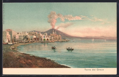 Cartolina torre del greco - torre,