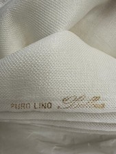 Tessuto puro Lino 11 - 12 fili art. 26 Bellora h. 180 colore bianco ottico