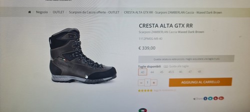 Scarpa caccia zamberlan - scarpa, da