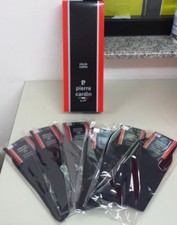 6 PAIA CALZA UOMO LUNGO PIERRE CARDIN  ART.4080  IN COTONE FILO DI SCOZIA RASATO