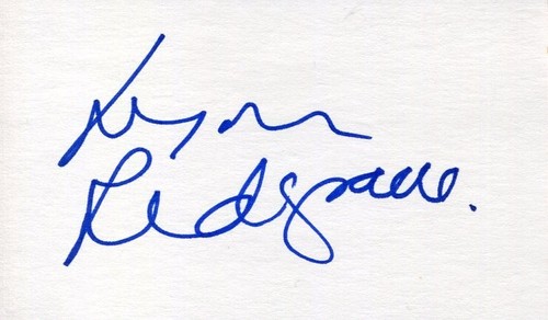 Autografo firmato lynn - firmato,