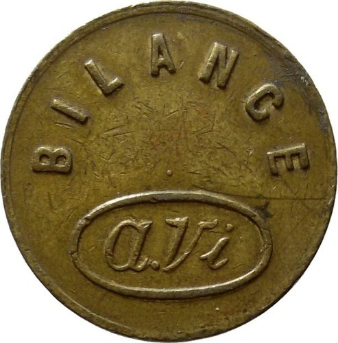 Gettone bilance avi vandoni - bilance,
