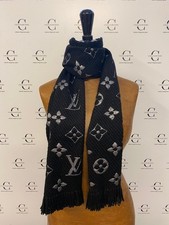 Louis Vuitton schal wool Scarf  Logomania  Black