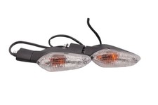 Pair White Glass Left Right