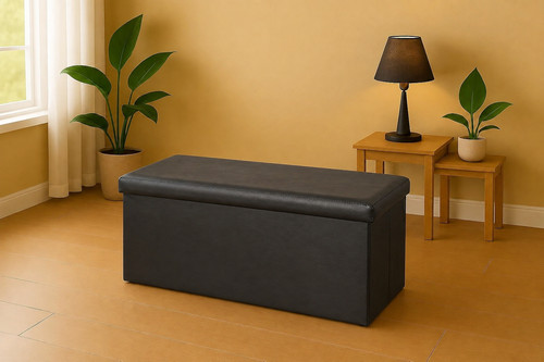 Pouf contenitore similpelle - pouf,