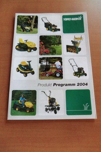 Brochure catalogo yard man - brochure,