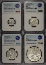 2023 Fiji $1 Silver T-1 Eagle Dollar Fractional Set NGC MS70 prime uscite