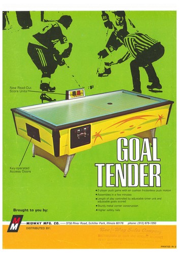 Goal tender air hockey - air,