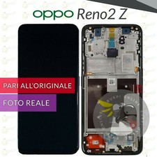 DISPLAY OPPO RENO2 Z CPH1945 CPH1951 SCHERMO OLED + VETRO TOUCH + FRAME BIANCO