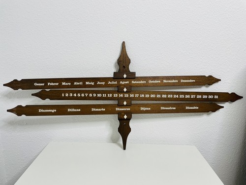 Calendario perpetuo madera - calendario,