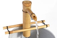 Tabletop Water Feature- Zen Meditation Bamboo Fountain with Adjustable Arms &...