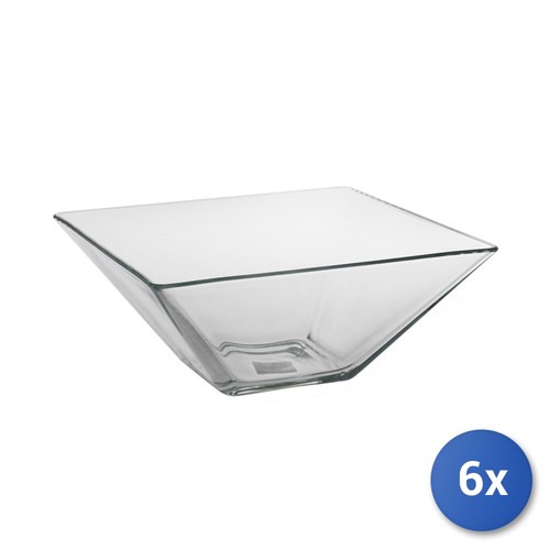 Coppe vetro trasparente - 6x,