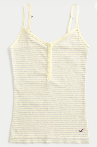 Hollister henley cami striscia - cami,