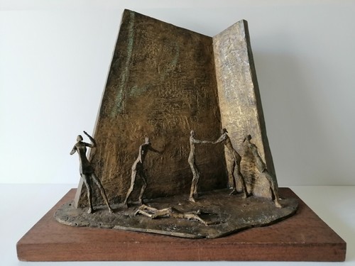 Scultura bronzo giuseppe - scultura, in