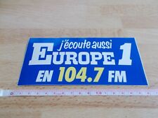Autocollant Radio EUROPE 1 104.7