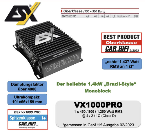 Esx vx1000pro amplificatore - esx,