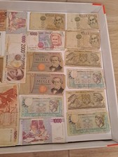 Vecchie Banconote Carta Moneta