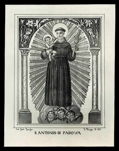 Santino stampa popolare 1800 - santino,