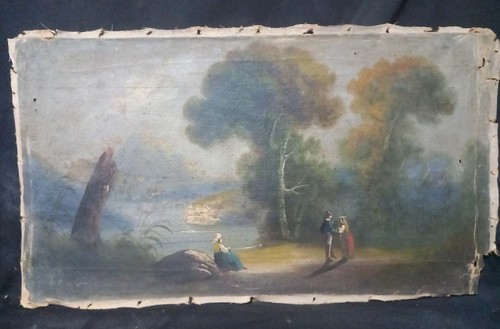 Scuola posillipo olio su - scuola,